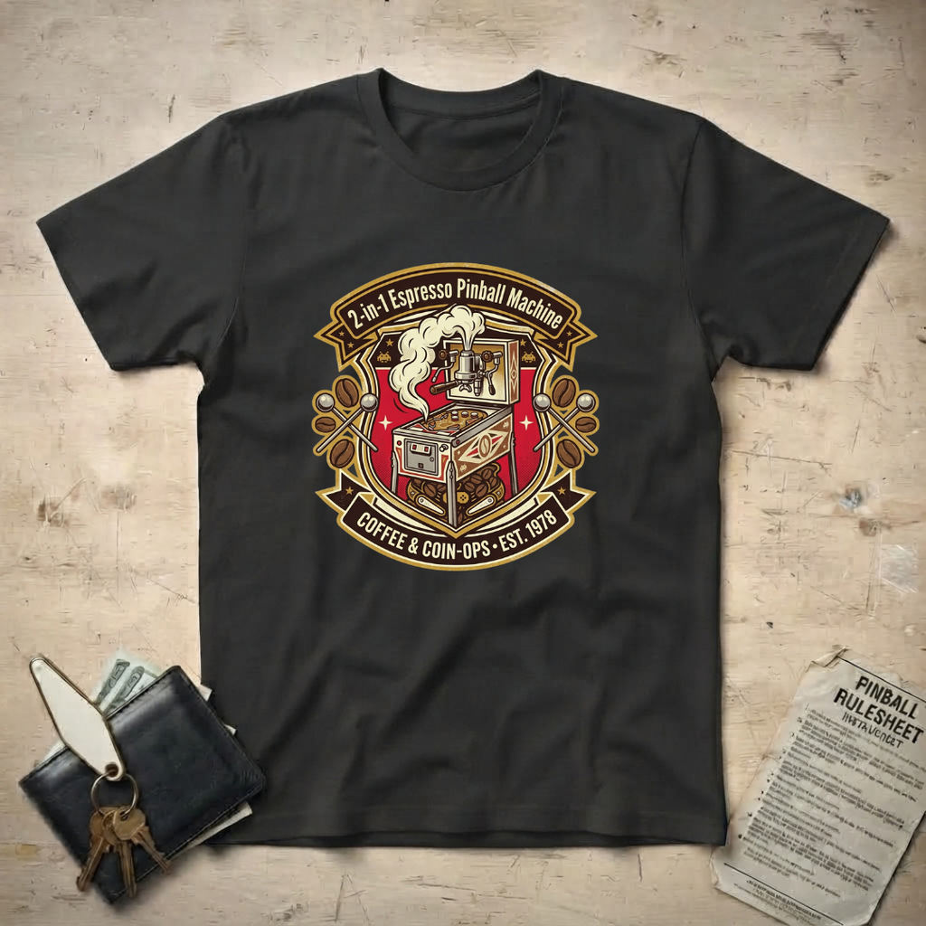 2 in 1 Espresso Pinball T-Shirt