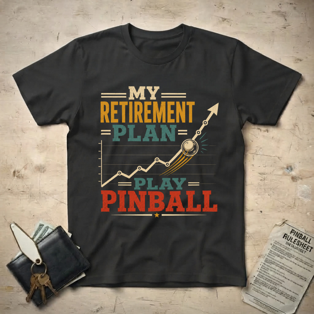 Pinball Retirement Graph T-Shirt