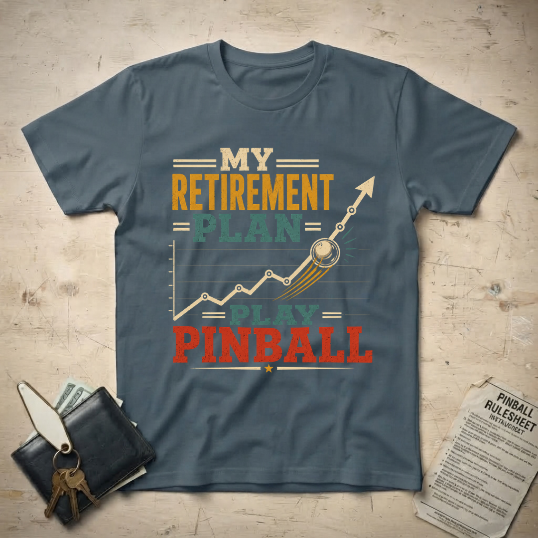 Pinball Retirement Graph T-Shirt