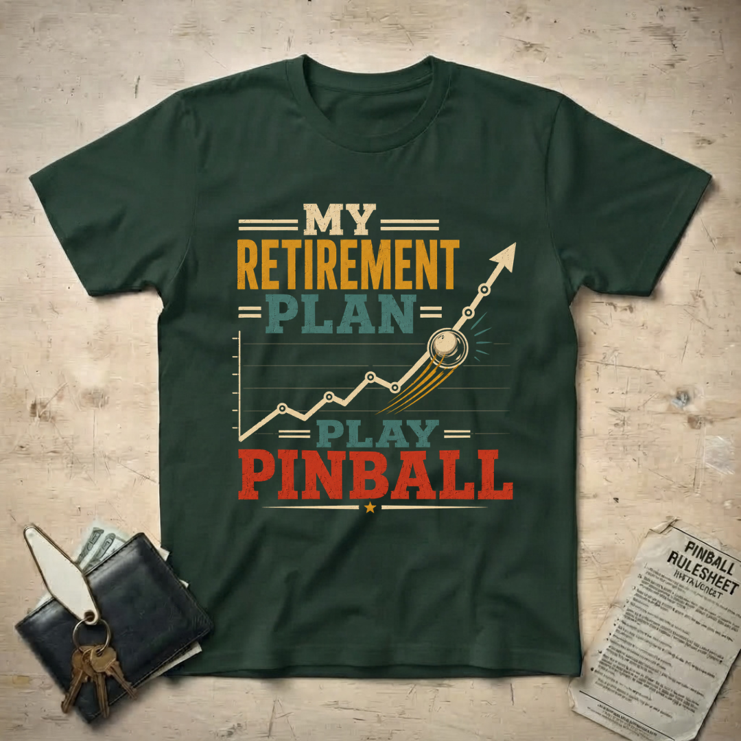 Pinball Retirement Graph T-Shirt