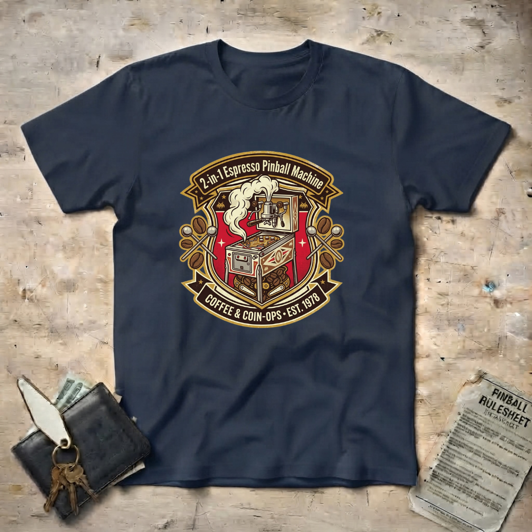 2 in 1 Espresso Pinball T-Shirt