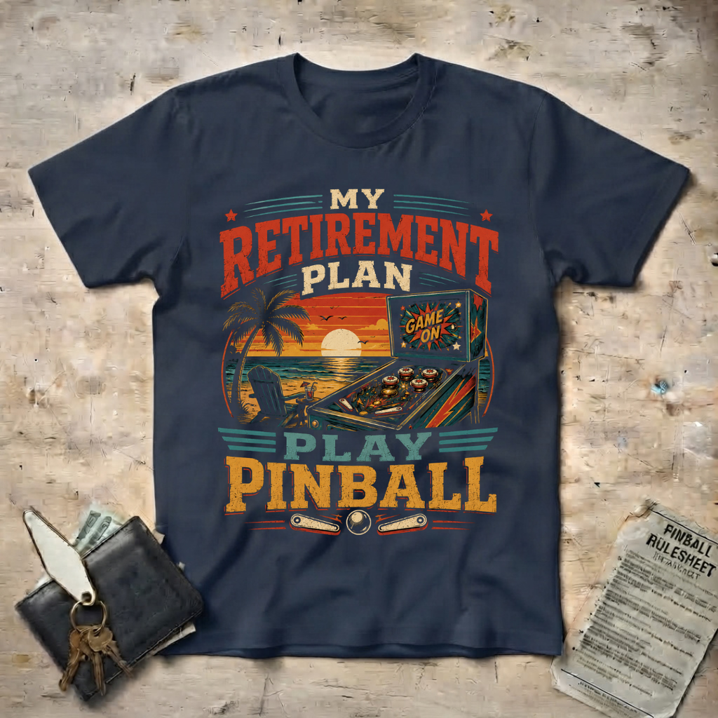 Retirement Play Pinball T-Shirt