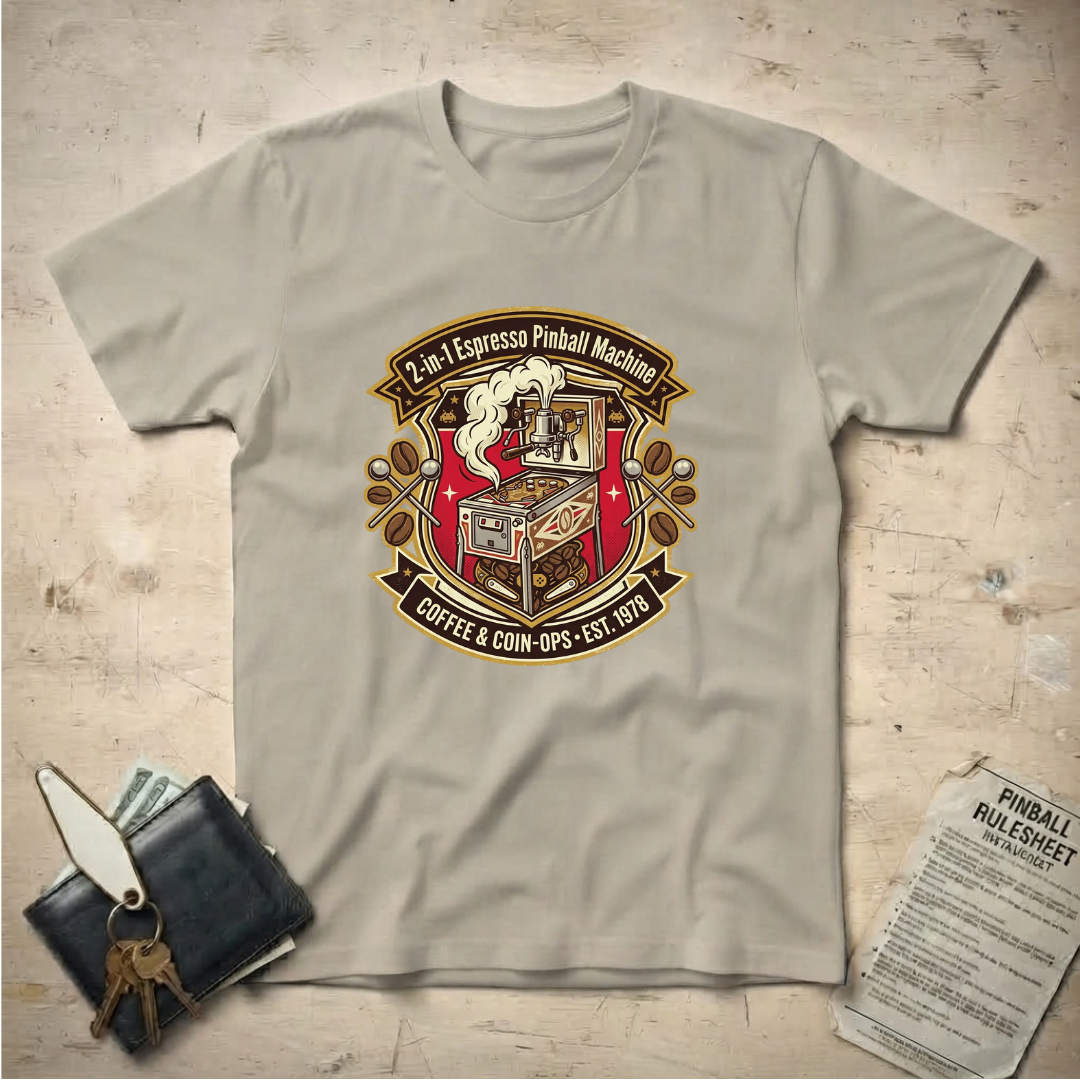 2 in 1 Espresso Pinball T-Shirt