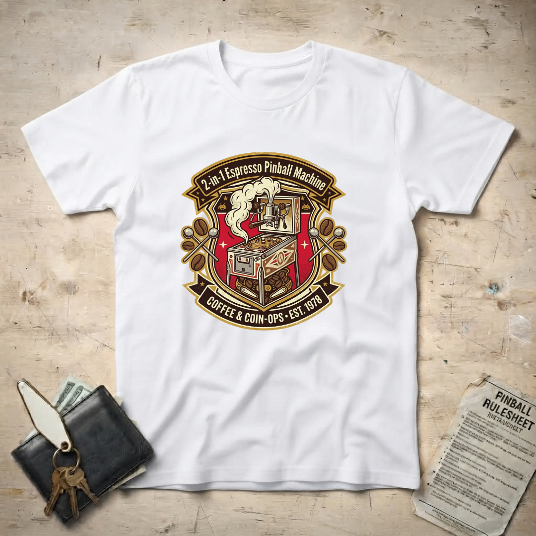 2 in 1 Espresso Pinball T-Shirt